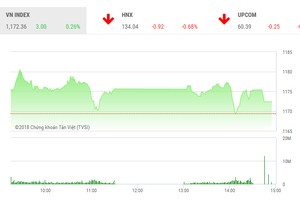 Phiên chiều 22/3: Lên đỉnh cao mọi thời đại, VN-Index gặp rung lắc mạnh