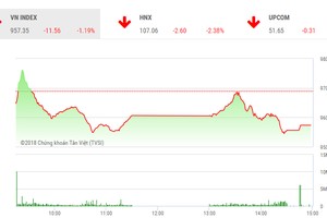 Phiên chiều 28/6: Lại xả hàng cuối phiên