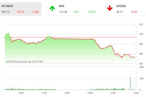 Phiên 6/9: Ồ ạt bán ra, VN-Index tiếp tục giảm sâu