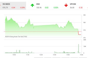 Phiên chiều 5/9: Sức cầu yếu, VN-Index giảm điểm cuối phiên