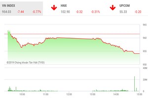 Phiên chiều 17/12: Áp lực gia tăng, VN-Index mất hơn 7 điểm