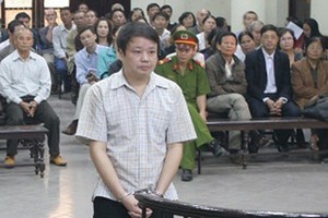 Bị cáo Lê Hồng Bàng trong phiên xử