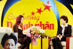 Đối tượng Huyền sau khi bị bắt giữ, và “hào nhoáng” trong chương trình “Con đường doanh nhân” - Ảnh: ANTĐ