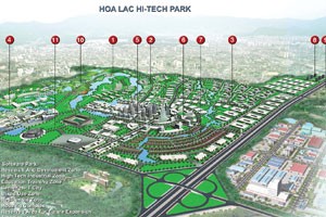 Khu công nghệ cao Hòa Lạc mới giải phóng được 58% mặt bằng