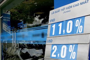 Trần lãi suất huy động VND sẽ có một bước giảm mạnh tới 2%/năm