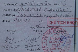 Sổ tiết kiệm ông Sơn giao cho ông Hiếu