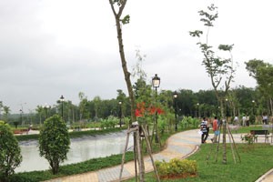 Dự án Gold Hill được khách hàng quan tâm nhiều nhờ hạ tầng tốt