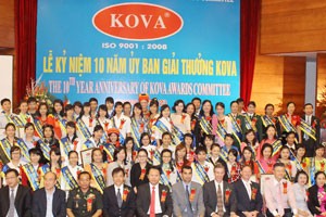 Quỹ học bổng KOVA trao 57 suất học bổng cho sinh viên