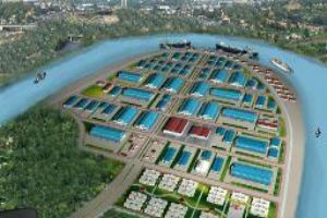 Phối cảnh dự án Khu công nghiệp Bình Đông.