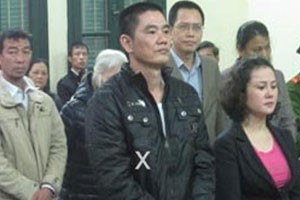 Bị cáo Ngô Văn Quảng (đánh dấu X). (Ảnh: Internet).