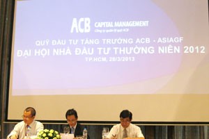 Năm 2012, ASIAGF chủ yếu “ngâm” tiền ở ngân hàng