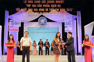 Generali Việt Nam lọt vào Top 100 - sản phẩm dịch vụ tốt nhất cho gia đình và trẻ em 2013