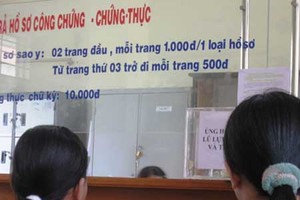 6 năm, phí công chứng thu được gần 2.600 tỷ đồng