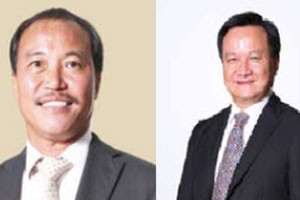 Ông Nguyễn Xuân Quang (trái) và ông Nguyễn Vĩnh Trân