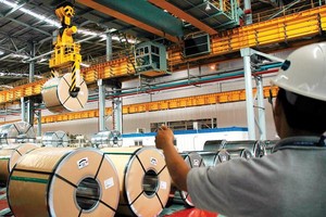 Tổng công suất sản xuất thép không gỉ của Posco VST là 235.000 tấn/năm. (Ảnh: Đình Dũng)