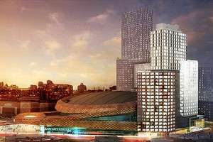 Bản thiết kế dự án Atlantic Yards tại Brooklyn. Ảnh: Shop Architects