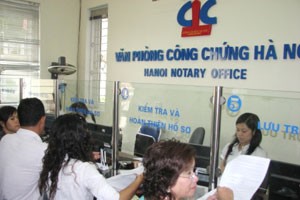 Sau 5 năm thi hành Luật Công chứng, các văn phòng công chứng đã phục vụ kịp thời nhu cầu của nhân dân
