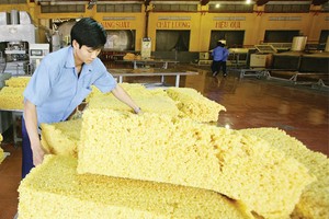 Doanh nghiệp cao su, “mùa vụ” đã qua