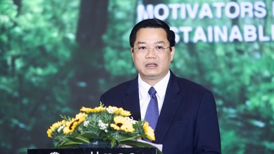 Thứ trưởng Bộ Tài chính Nguyễn Đức Tâm phát biểu chỉ đạo Hội thảo. Ảnh: Chí Cường