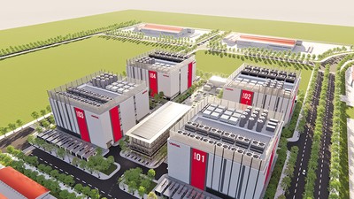 Phối cảnh Trung tâm dữ liệu của Viettel tại Khu công nghiệp Tân Phú Trung, huyện Củ Chi cũ, TP.HCM