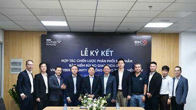 BIC và VNPT Cyber Immunity ký kết hợp tác chiến lược phân phối sản phẩm bảo hiểm rủi ro giao dịch