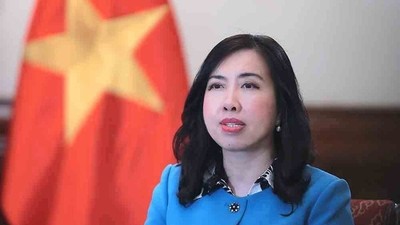 Thứ trưởng Bộ Ngoại giao Lê Thị Thu Hằng. (Ảnh: An Đăng/TTXVN)