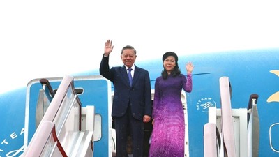 Tổng Bí thư Tô Lâm và Phu nhân.