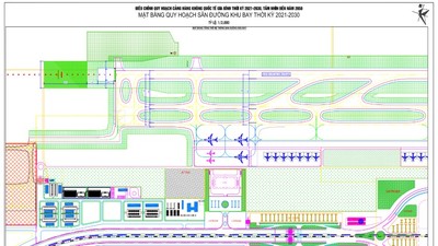 Mặt bằng quy hoạch Cảng hàng không quốc tế Gia Bình.