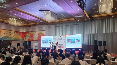 Đông đảo học sinh, sinh viên các trường đại học, trung học phổ thông tại Đà Nẵng tham gia Chung kết cuộc thi hùng biện và thuyết trình bằng tiếng Nhật tại Ngày hội Kanagawa Đà Nẵng năm 2025. Ảnh: Linh Đan 