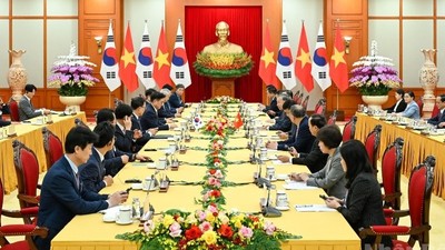 Tổng Bí thư Tô Lâm hội kiến Chủ tịch Quốc hội Hàn Quốc 