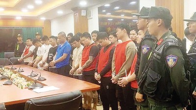 Các đối tượng lừa đảo bị bắt giữ 