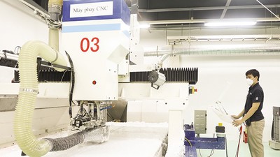 Trong bối cảnh khó khăn, Việt Nam vẫn giữ vững sức hút FDI. Trong ảnh: Một doanh nghiệp Nhật Bản tại KCN AMATA 