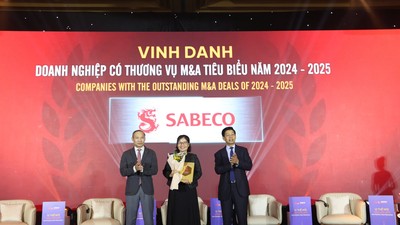 SAB (SABECO) được vinh danh “Thương vụ M&A tiêu biểu 2024-2025” với thương vụ Sabibeco