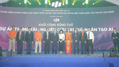 Lễ khởi công động thổ dự án Trung tâm nghiên cứu Trí tuệ nhân tạo AI tại Gia Lai