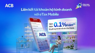 Chương trình giảm lãi suất vay kỳ đầu tiên cho hộ kinh doanh khi kết nối tài khoản, nộp thuế trên eTax Mobile