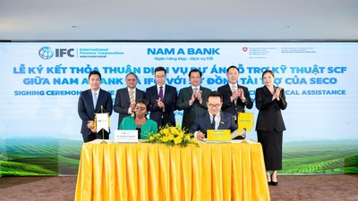 Lãnh đạo Nam A Bank và IFC ký kết thỏa thuận Hỗ trợ kỹ thuật Tài trợ Chuỗi Cung ứng.