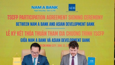Đại diện Nam A Bank và ADB ký kết Thỏa thuận Ngân hàng phát hành (Issuing Bank Agreement - IBA)
