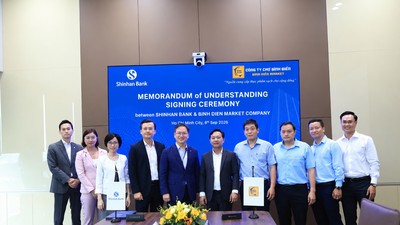 Ngân hàng Shinhan hợp tác Công ty Quản lý và Kinh doanh chợ Bình Điền cho thương nhân vay tín chấp đến 500 triệu đồng