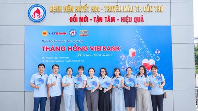 Hơn 200 cán bộ nhân viên Vietbank hưởng ứng hoạt động hiến máu tại Hội sở