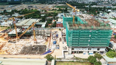 Dự án Monrei Saigon đang được đẩy nhanh tiến độ thi công.
