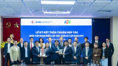 Lãnh đạo hai Tập đoàn tại sự kiện.