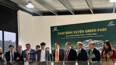 Đoàn doanh nghiệp tỉnh Gyeonggi Hàn Quốc đã tới thăm, khảo sát thực tế tại KCN Nam Bình Xuyên Green Park (Phú Thọ).