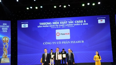 Ông Khổng Huy Quang – Tổng giám đốc FizaHUB nhận vinh danh tại “Thương hiệu Xuất sắc châu Á 2026”