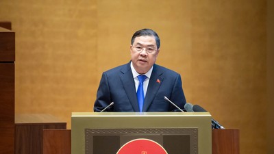 Phó Thủ tướng Thường trực Chính phủ Phạm Gia Túc đã trình bày những nội dung trọng tâm, cốt lõi của Nghị quyết số 10-NQ/TW của Bộ Chính trị về phát triển kinh tế có vốn đầu tư nước ngoài - Ảnh: VGP/Nhật Bắc