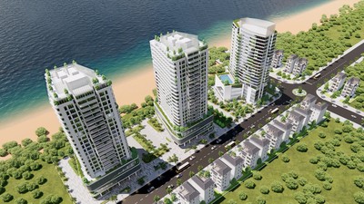 Phối cảnh dự án Hodeco Seavillage với quy mô 2,58 ha.