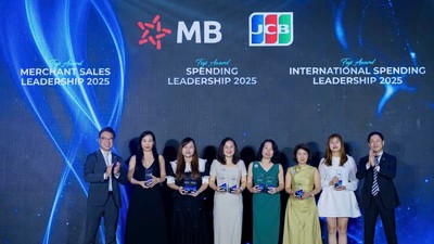 MB nhận 09 giải thưởng danh giá từ JCB