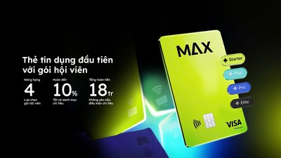 VIB lần đầu ra mắt Max Card - thẻ tín dụng với gói hội viên, hoàn đến 18 triệu/năm