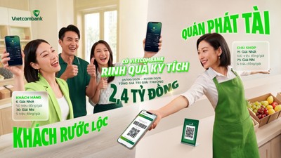 Vietcombank (VCB) đồng hành hộ kinh doanh với ưu đãi lên đến 2,4 tỷ đồng