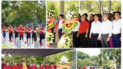 Đoàn công tác thành kính dâng hoa, dâng hương tại Nghĩa trang Liệt sĩ quốc gia Trường Sơn, Nghĩa trang Liệt sĩ quốc gia Đường 9 và Khu di tích quốc gia đặc biệt Thành cổ Quảng Trị