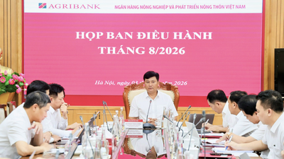 Ông Phạm Toàn Vượng, Phó Bí thư Đảng ủy, Thành viên HĐTV, Tổng Giám đốc Agribank phát biểu khai mạc Hội nghị